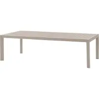 Hespéride Gartentisch "evasion" holzoptik leinen &amp ton 12 plätze lates aus aluminium -
