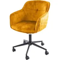 Invicta Bürostuhl EUPHORIA 47-56cm Samt senfgelb