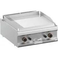 Orange Gas-Grillplatte, glatt, verchromt, 11 kW