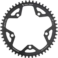 Wolf Tooth Gravel/CX/Road Kettenblatt, 130 BCD, 5-Loch, 38 Z., Drop-Stop B, black