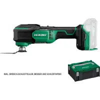 HiKOKI Akku-Multitool 18 V Brushless, OIS-/Starlock-Interface-Pad, incl. Zubehör, Koffer