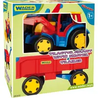 Wader GIGANT Traktor mit Frontschaufel und Anhänger
