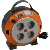 Meister Kabelbox H05VV-F3G1,5, IP20 5 m Kabel Thermoschutz-Schalter Indoor Kabelrolle