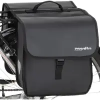 Zagatto Fahrradtasche für gepäckträger doppelt geräumig wasserdicht 22L Schwarze ZG864