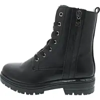 Tom Tailor Damen Schnürboot schwarz