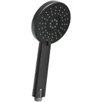 Invena Dafi 3-Funktionen-Duschkopf, Schwarz – H/As-02-004
