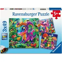 Ravensburger Puzzles Baby Garden Dragons 49 Teile 3-in-1