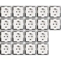 McPower Schutzkontakt-Steckdose Flair 250V/16A Einsteckschutz 18er-Pack