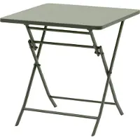 Hespéride Quadratischer klappbarer gartentisch "greensboro" lorbeergrün 2-sitzer aus stahl -