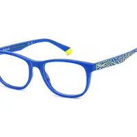 Polaroid Kids Polaroid Kinderbrille PLD D832 47/15/125 Blau Gelb Polyamidrahmen JUNIOR PLD D832