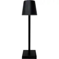 Cepewa LED Tischleuchte Nizza schwarz mit 3 Helligkeitsstufen per Touchsensor USB Ladekabel