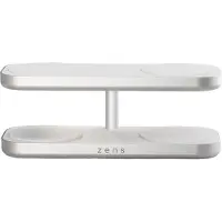ZENS Quattro Wireless Charger Pro 4 - Kabelloses Ladegerät - Geeignet für Qi2 und MagSafe - Weiß