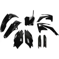 Ufo Honda Crf 250r/450r 2011-2013 Usa Hokit115f-001 Fork Protectors & Plastikbausatz Schwarz Schwarz One Size