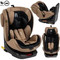 Bebelissimo Kindersitz I-SIZE 40-150 cm, 360, Kinderautositz - Leto in Beige | Gr.: onesize