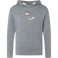 Super.natural K Johnny Hoodie cashmere grey melange/various (35G) 152