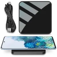 UC-Express Ladegerät Kabellos 15W Qi Ladestation für Samsung Galaxy S25 S24 S23 Ladematte
