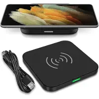 NAUCI QI Wireless Ladegerät für Samsung Galaxy S25 S24 S23 S22 Ladestation Ladematte