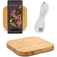 UC-Express QI Ladegerät für Xiaomi Redmi K60 / K60 Pro QI Wireless Bambus 15W Ladestation