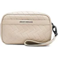 Armani Exchange für Herren. XM002600AF22652U6229 Kompakte Kosmetiktasche beige (OSFA), Lässig, Polyester
