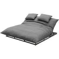 CLEMENTO Bona Doppel Loungeliege Aluminium Sunbrella