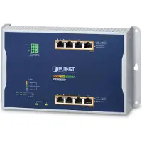 Planet IP30, IPv6/IPv4, 4-Port, Managed, L2/L2+, Gigabit Ethernet (10/100/1000), Vollduplex, Power over Ethernet (PoE), Wandmontage