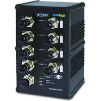 Planet ISW-800T-M12, Unmanaged, L2, Fast Ethernet (10/100), Vollduplex, Wandmontage