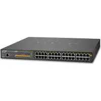 Planet UPOE-1600G, Managed, Gigabit Ethernet (10/100/1000), Power over Ethernet (PoE), Rack-Einbau, 1U