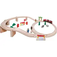 Coppens Holzeisenbahn-Set 38-teilig