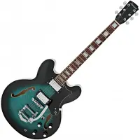 Hartwood Revival Legend TR Halbresonanz-Akustikgitarre Tealburst