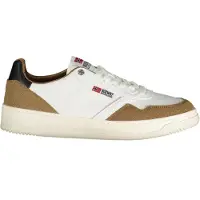 NORWAY 1963 Elegante Herrensportschuhe: Weiß, mit Kontrastdetails und Applikation