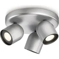 Philips Ledino Spot 564934816, Strahler Oberflächenbeleuchtung, 3 Glühbirne(n), LED, 2700 K, 220-240 V, Aluminium