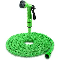 NAmobile Gartenschlauch Dehnbarer Wasserschlauch Flexibel 7,5m - 75m Wasser Pool SchlauchFarbe:Grün;Länge:75 meter - 250ft