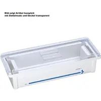 Schülke Instrumentenwanne 5 Ltr. kpl. mit Siebeinsatz und Deckel transparent