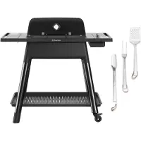 Everdure Force Gen III Gas Grill, black, with grilling tool set