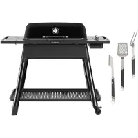 Everdure Furnace Gen III Gas Grill, black, includes premium grilling tool set