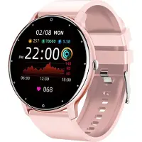 North Edge , Smartwatch mit Aktivitätstracker und Silikonarmband, Rosa