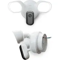 Arlo Pro Kabelgebundene Flutlicht-Kamera, 2er Set, IP-Sicherheitskamera, Draußen, Kabelgebunden, Decke/Wand, Weiß, Glühbirne