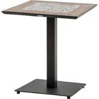 Hespéride Bistro-gartentisch "lambada" keramik &amp graphit 2-sitzer aus stahl und keramik -