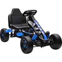 AIYAPLAY Gokart Tretauto mit Handbremse, Automatisches Kupplungssystem