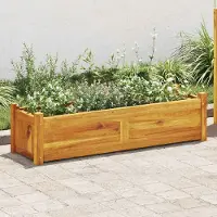 vidaXL "Rabatt" Garten-Hochbeet/Pflanzgefäß/Pflanzkübel - Akazienholz 100x30x25 cm - Beete CC19833
