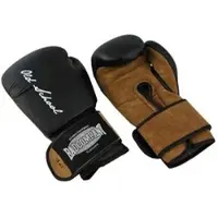 Bad Company Boxhandschuhe Old School für Kinder und Erwachsene, Trainingshandschuhe aus Leder, mit Klettverschluss, 16oz