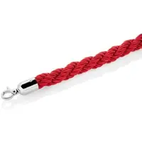 WAS Germany - Verbindungskordel Classic Eco, Ø 2,8 cm, 1,5 m, rot, Polyester, hochglanzpoliert, verchromt