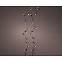 Lumineo Lichterkette BASIC 240 LED 18 m Soft Gold, schwarzes Kabel