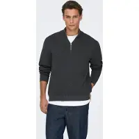 Only & Sons Troyer "ONSTING LIFE REG HALF ZIP KNIT NOOS" Baumwolle, regular fit