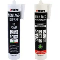 TECPO Universal Montagekleber Ultra FIX Power Baukleber 480g Weiß +...