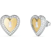 GUESS JUBE06062JWYGRHT/U Damen-Ohrringe Ohrstecker Herz Goldfarben