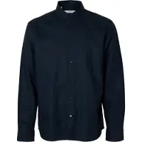 Selected Herren Hemden Slhregclay Linenblend Ls Shirt Cla Noos - Donkerblauw - Größe XL
