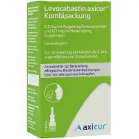 Axicorp Pharma GmbH - Geschäftsbereich OTC (Axicur) Levocabastin Axicur Kombi.0,5 Mg/ml 4ml At+5ml Nas 1 P