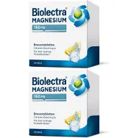 Biolectra Magnesium 150 mg Zitrone Brausetabletten 2x 2x40 St