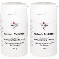 Fagron Kochsalz 1000 mg Tabletten 2x 2x100 St